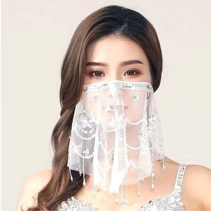 Silver white veil